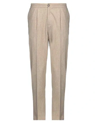 Devore Incipit Man Pants Khaki Size 38 Virgin Wool In Sand