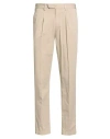 Devore Incipit Man Pants Light Brown Size 28 Cotton, Silk, Elastane