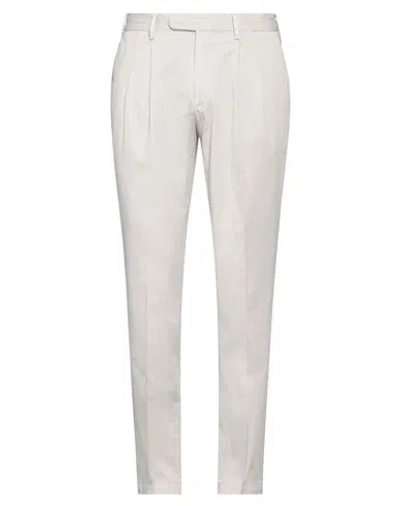 DEVORE INCIPIT DEVORE INCIPIT MAN PANTS LIGHT GREY SIZE 38 COTTON, SILK, ELASTANE