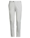 Devore Incipit Man Pants Light Grey Size 38 Cotton, Silk, Elastane In Gray