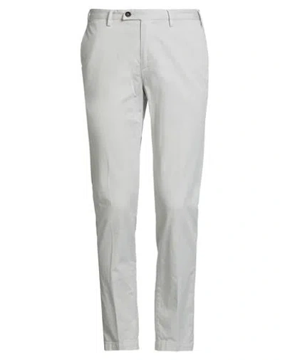 Devore Incipit Man Pants Light Grey Size 38 Cotton, Silk, Elastane In Gray