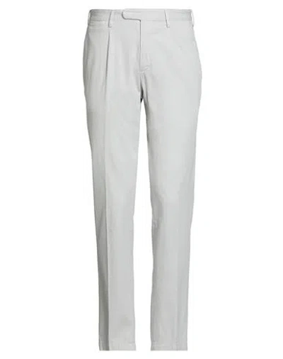Devore Incipit Man Pants Light Grey Size 38 Cotton, Silk, Elastane In Gray