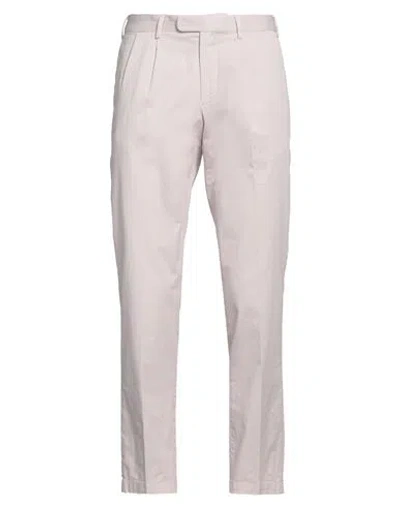 Devore Incipit Man Pants Light Pink Size 34 Cotton, Silk, Elastane