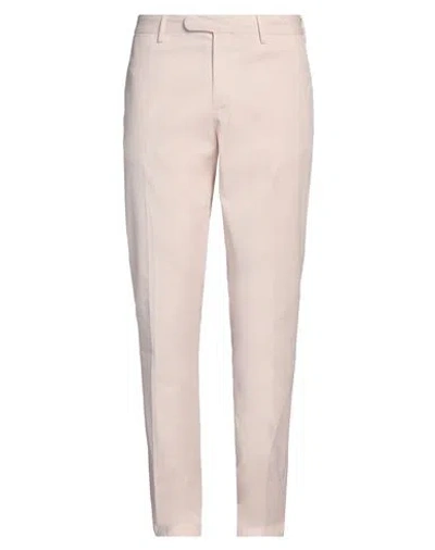 Devore Incipit Man Pants Light Pink Size 36 Cotton, Elastane
