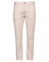 Devore Incipit Man Pants Light Pink Size 38 Cotton, Elastane