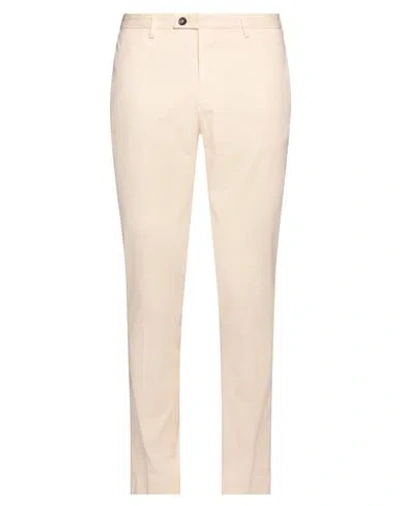 Devore Incipit Man Pants Light Pink Size 38 Cotton, Silk, Elastane