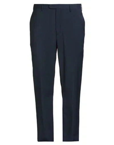 Devore Incipit Man Pants Midnight Blue Size 38 Wool, Polyester, Elastane In Black
