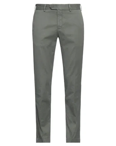 Devore Incipit Man Pants Military Green Size 38 Cotton, Elastane In Green