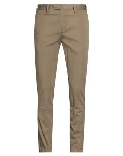 Devore Incipit Man Pants Military Green Size 32 Cotton, Silk, Elastane In Nude