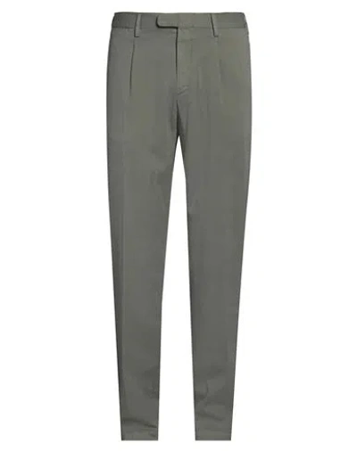 Devore Incipit Man Pants Military Green Size 38 Cotton, Silk, Elastane
