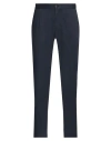 Devore Incipit Man Pants Navy Size 38 Cotton, Elastane In Navy Blue