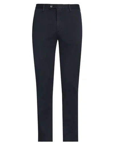 Devore Incipit Man Pants Navy Size 36 Cotton, Elastane In Navy Blue