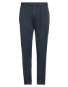 Devore Incipit Man Pants Navy Size 36 Cotton, Elastane In Navy Blue