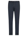 Devore Incipit Man Pants Navy Size 36 Cotton, Silk, Elastane In Navy Blue