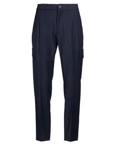 Devore Incipit Man Pants Navy Size 32 Wool, Polyester, Elastane In Blue
