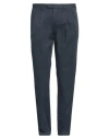 Devore Incipit Man Pants Navy Size 36 Cotton, Elastane In Navy
