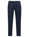 Devore Incipit Man Pants Navy Size 34 Linen, Cotton, Elastane