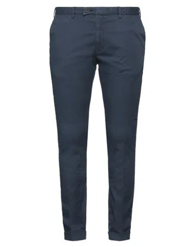 Devore Incipit Man Pants Navy Size 38 Cotton, Elastane