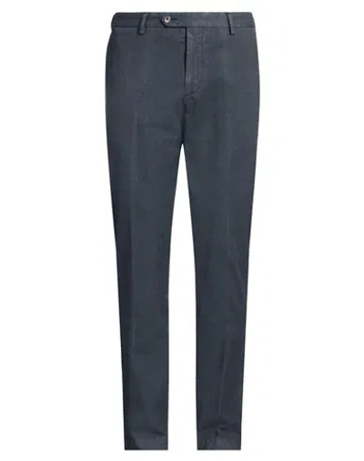 Devore Incipit Man Pants Navy Size 38 Cotton, Polyester, Elastane In Blue