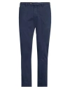 Devore Incipit Man Pants Navy Size 40 Cotton, Elastane In Blue