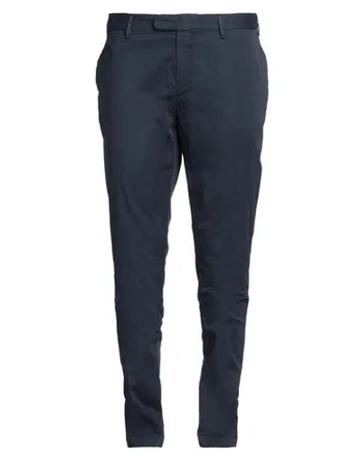 Devore Incipit Man Pants Navy Size 42 Cotton, Silk, Elastane