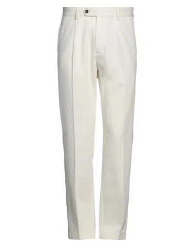Devore Incipit Man Pants Off White Size 30 Cotton