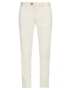Devore Incipit Man Pants Off White Size 30 Cotton, Silk, Elastane