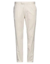 Devore Incipit Man Pants Off White Size 38 Cotton, Silk, Elastane