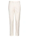 Devore Incipit Man Pants Off White Size 40 Cotton, Elastane