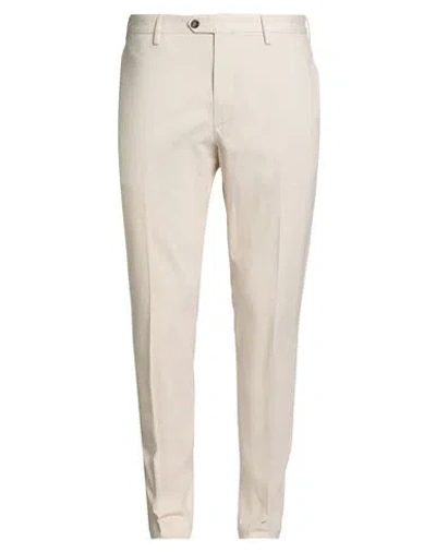 Devore Incipit Man Pants Off White Size 40 Cotton, Elastane