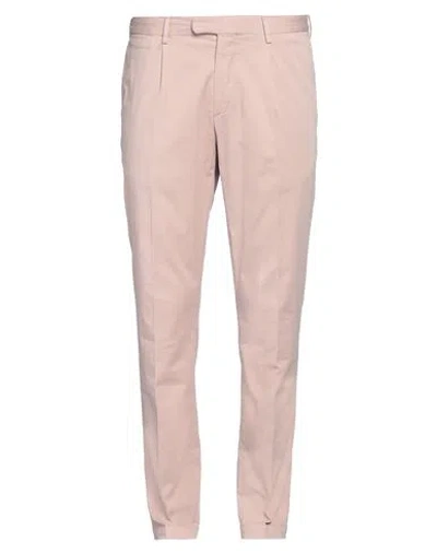 Devore Incipit Man Pants Pink Size 38 Cotton, Silk, Elastane