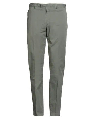 Devore Incipit Man Pants Sage Green Size 38 Cotton, Elastane In Gray