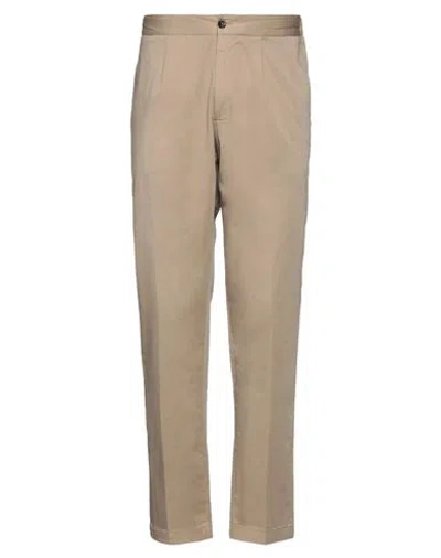 Devore Incipit Man Pants Sand Size 34 Cotton, Elastane In Beige