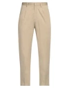 Devore Incipit Man Pants Sand Size 38 Cotton, Elastane In Beige