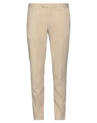 Devore Incipit Man Pants Sand Size 38 Cotton, Silk, Elastane In Beige