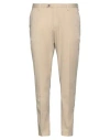 Devore Incipit Man Pants Sand Size 42 Cotton, Silk, Elastane In Beige
