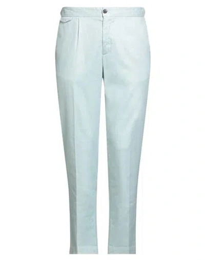 Devore Incipit Man Pants Sky Blue Size 30 Linen, Cotton, Elastane