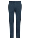 Devore Incipit Man Pants Slate Blue Size 34 Cotton, Elastane
