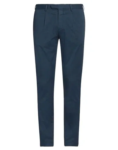 Devore Incipit Man Pants Slate Blue Size 34 Cotton, Elastane