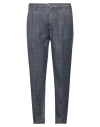 Devore Incipit Man Pants Slate Blue Size 34 Polyester, Wool In Blue