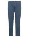 Devore Incipit Man Pants Slate Blue Size 38 Cotton, Elastane