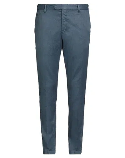 Devore Incipit Man Pants Slate Blue Size 40 Linen, Cotton, Elastane
