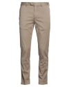 Devore Incipit Man Pants Taupe Size 32 Cotton, Elastane In Grey