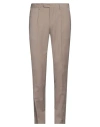 Devore Incipit Man Pants Taupe Size 34 Wool, Polyester, Elastane In Grey