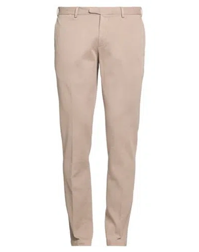 Devore Incipit Man Pants Taupe Size 36 Cotton, Elastane In Neutral