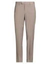 Devore Incipit Man Pants Taupe Size 38 Wool, Polyester, Elastane In Brown