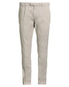 Devore Incipit Man Pants Taupe Size 40 Cotton, Elastane