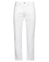 Devore Incipit Man Pants White Size 32 Cotton, Elastane In White