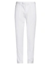 Devore Incipit Man Pants White Size 36 Cotton, Silk, Elastane