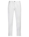 Devore Incipit Man Pants White Size 38 Cotton, Elastane